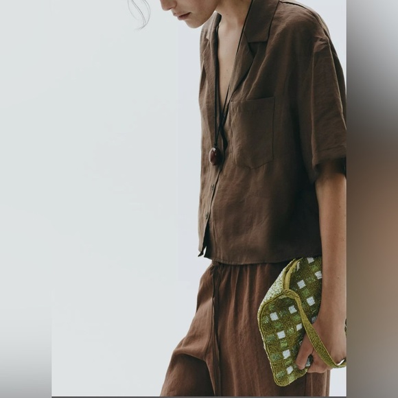 Zara FANTASY BEADED MINI BUCKET BAG - Picture 5 of 5